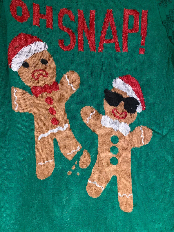 We Wore Holiday Sweater – Gingerbread Jumper (XS)