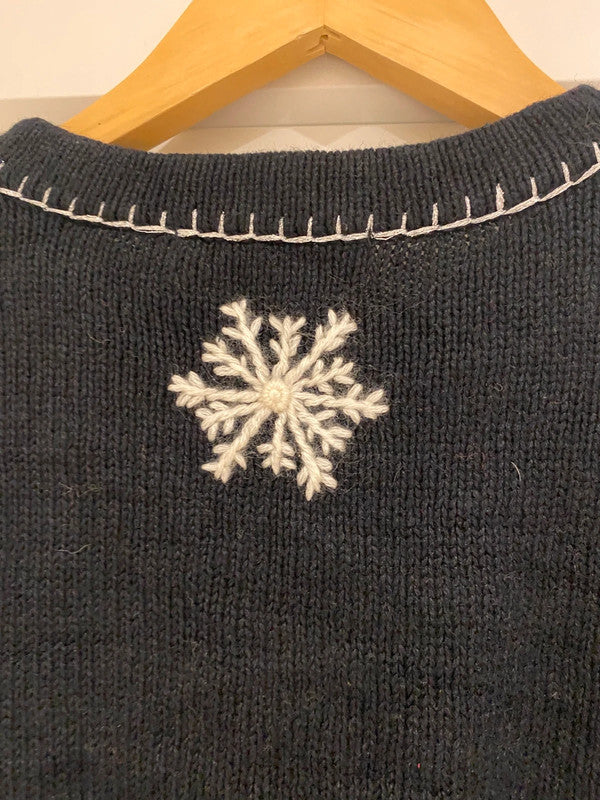 All Points “Frosty” Snowman Christmas Sweater – Size S