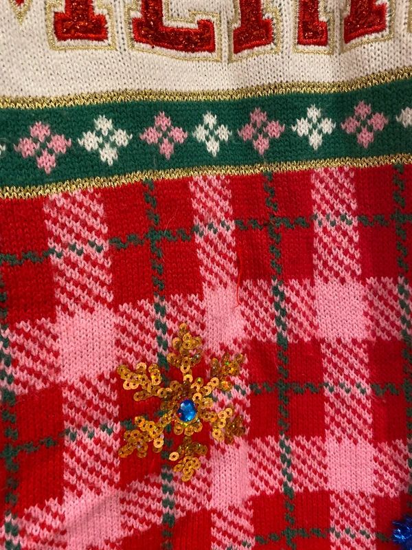 Women’s Christmas Jumper “Merry” Festive Knitted XL (16-18)