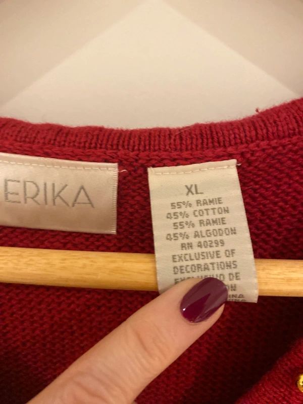 Vintage Christmas Knit Vest – Erika – Festive Jumper – Fits UK 14