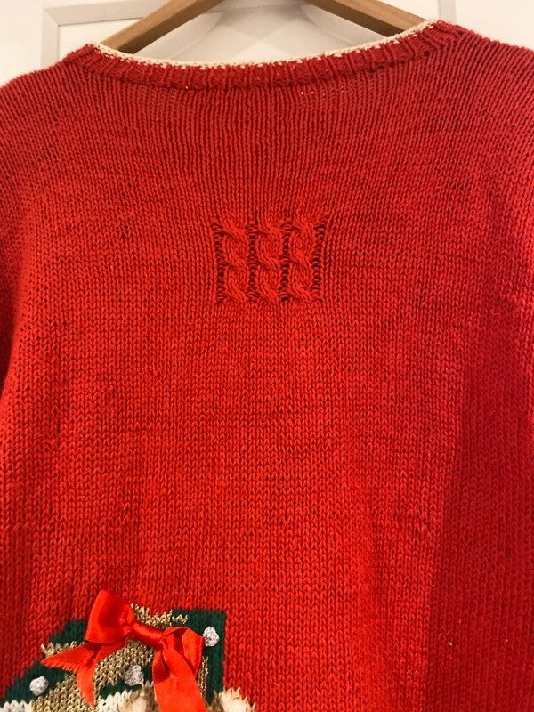 Vintage Christmas Embellished Christmas Jumper