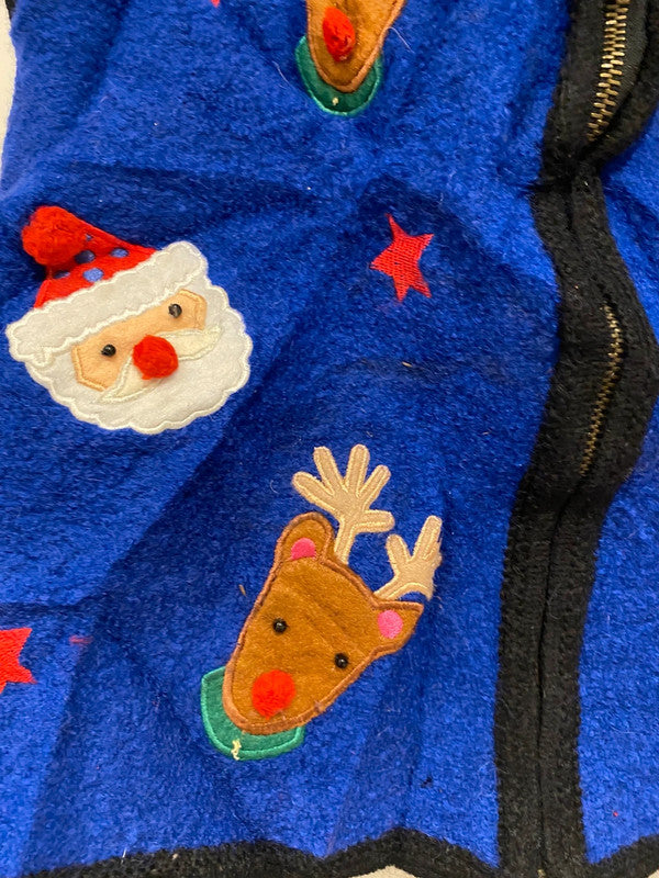 Vintage Lisa International Christmas Vest – Fits Like XS – Wool – Has Flaws