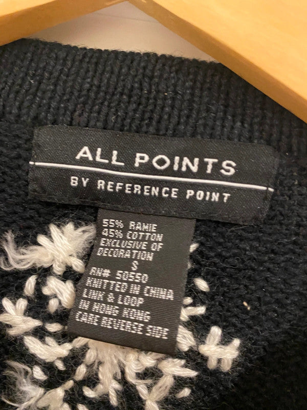 All Points “Frosty” Snowman Christmas Sweater – Size S