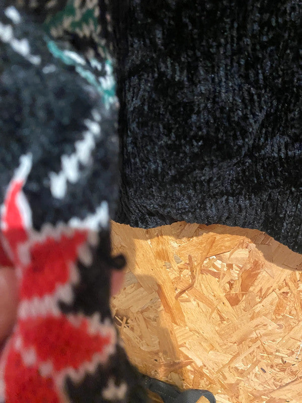 Holiday Time “JOY” Black Chenille Christmas Jumper – Size XXL (20)