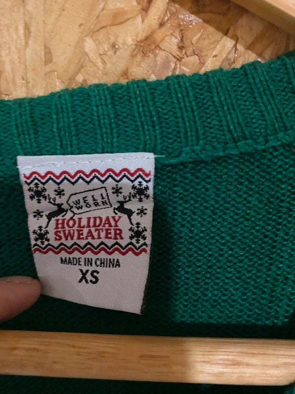 We Wore Holiday Sweater – Gingerbread Jumper (XS)