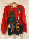 Vintage Christmas Embellished Christmas Jumper