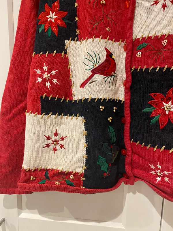 Crystal-Kobe Christmas Cardigan – Size L