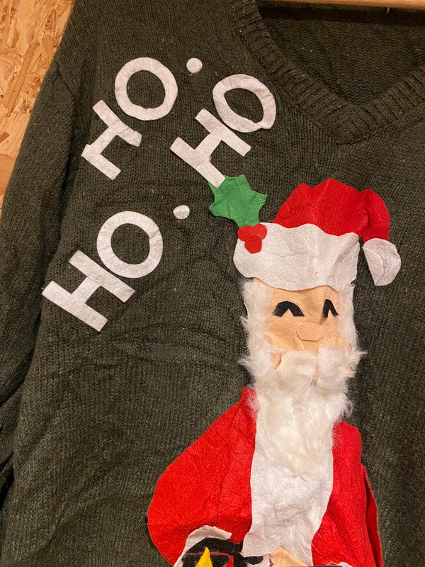 Ho Ho Ho DIY 3D Santa Christmas Jumper – XL Fit