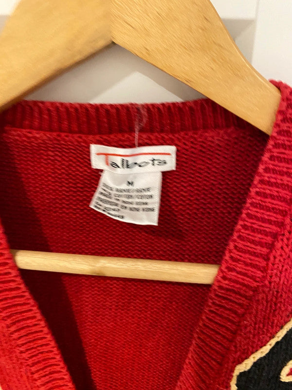 Talbots Festive Knit Vest / Waistcoat – Vintage Style – Size M