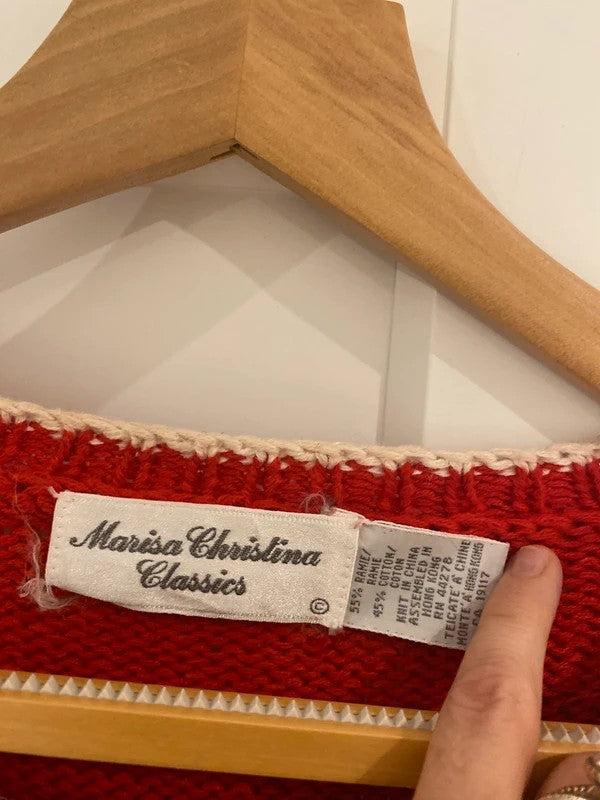 Vintage Christmas Embellished Christmas Jumper