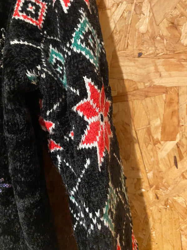 Holiday Time “JOY” Black Chenille Christmas Jumper – Size XXL (20)