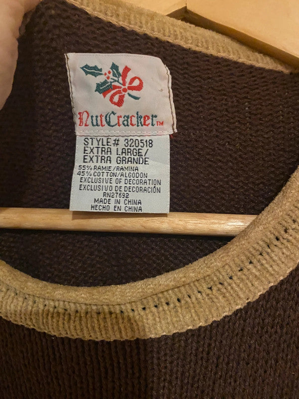 Vintage NutCracker Christmas Jumper – XL