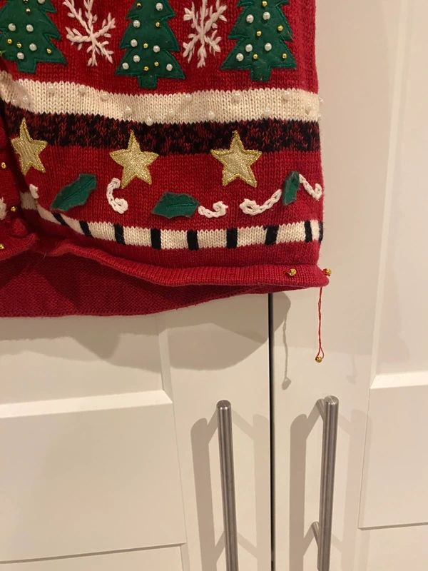Vintage Christmas Knit Vest – Erika – Festive Jumper – Fits UK 14