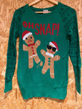 We Wore Holiday Sweater – Gingerbread Jumper (XS)