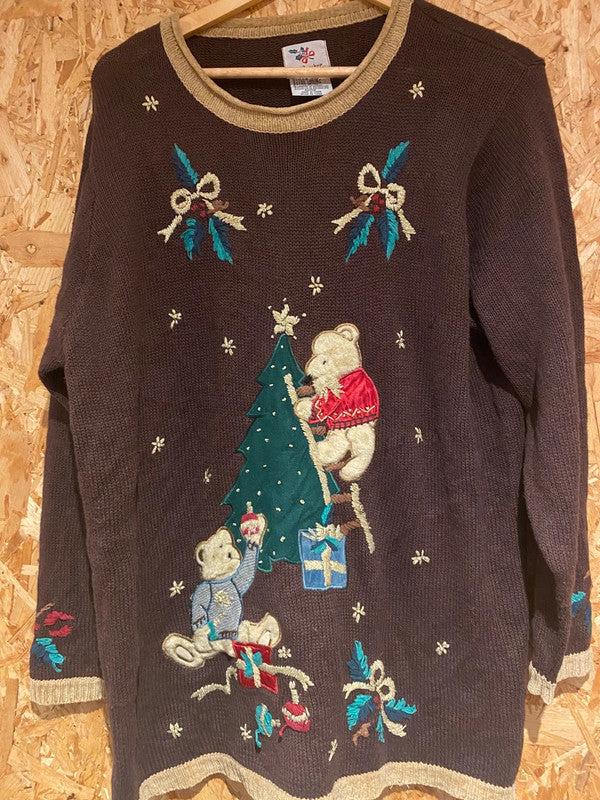 Vintage NutCracker Christmas Jumper – XL