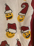 Ugly Christmas Sweater – Emoji Faces – Size L