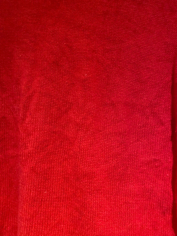 Bechamel Woman Red Christmas Snowman Cardigan 1X