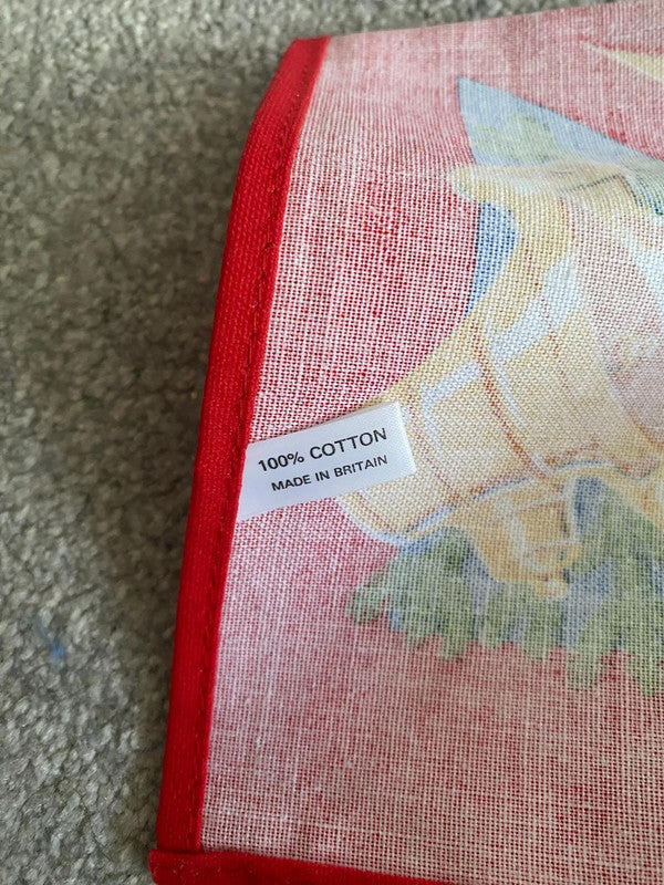 Vintage Christmas Tea Towel – Seasons Greetings 100% Cotton