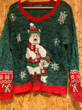 Green Christmas Polar Bear Sweater XL – United States Sweaters