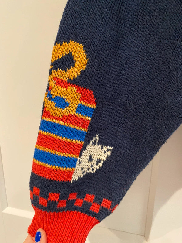 Sweater Loft Vintage Christmas Jumper – Navy – Size M