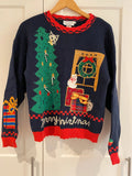 Sweater Loft Vintage Christmas Jumper – Navy – Size M