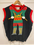 Christmas Elf Sequin Knitted Vest Jumper – Festive – Size XL