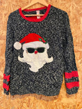 Holiday Time Santa Face Christmas Jumper – L
