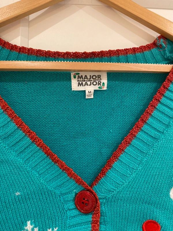 Women’s Christmas Gonk Cardigan Major Size M Festive Novelty