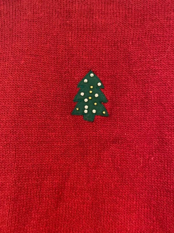 Vintage Christmas Knit Vest – Erika – Festive Jumper – Fits UK 14