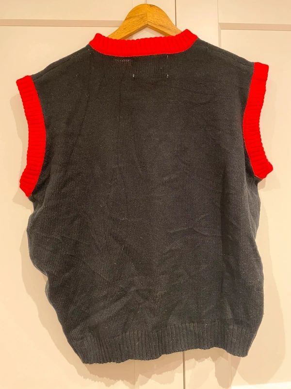 Christmas Elf Sequin Knitted Vest Jumper – Festive – Size XL