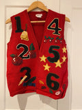 Talbots Festive Knit Vest / Waistcoat – Vintage Style – Size M