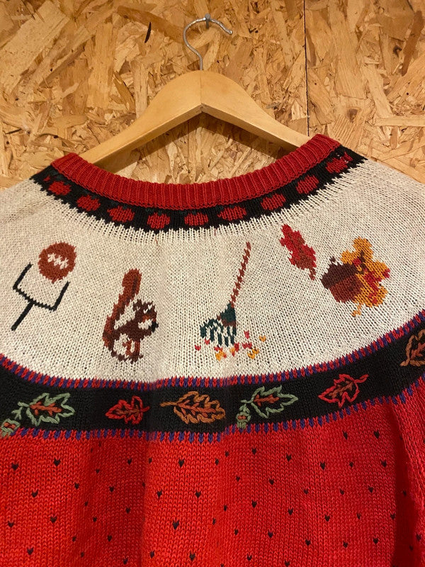 Vintage Woolrich Autumn Harvest Cardigan (L)