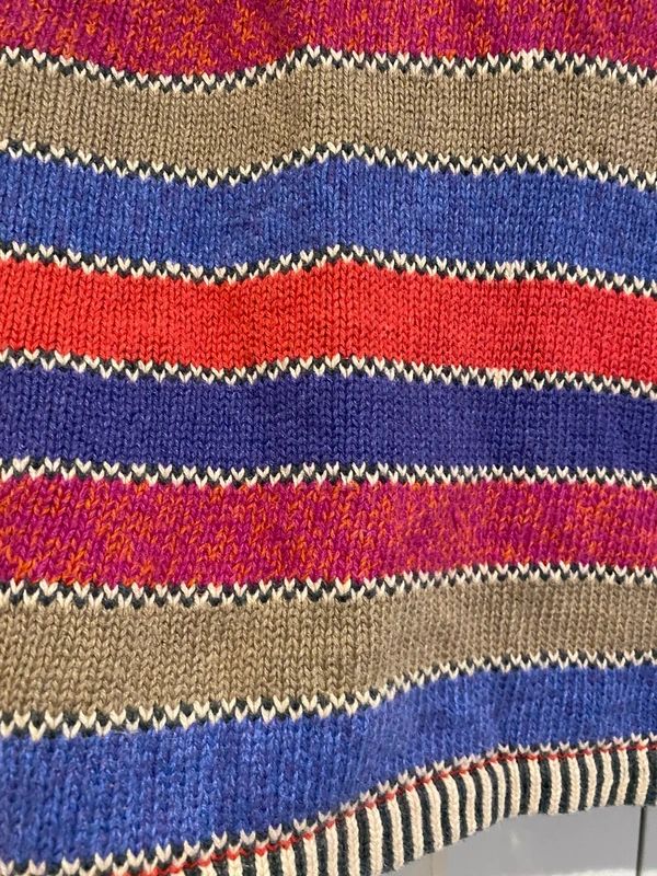 Vintage Secrets Sun Prints Patterned Knit Vest Medium 90s