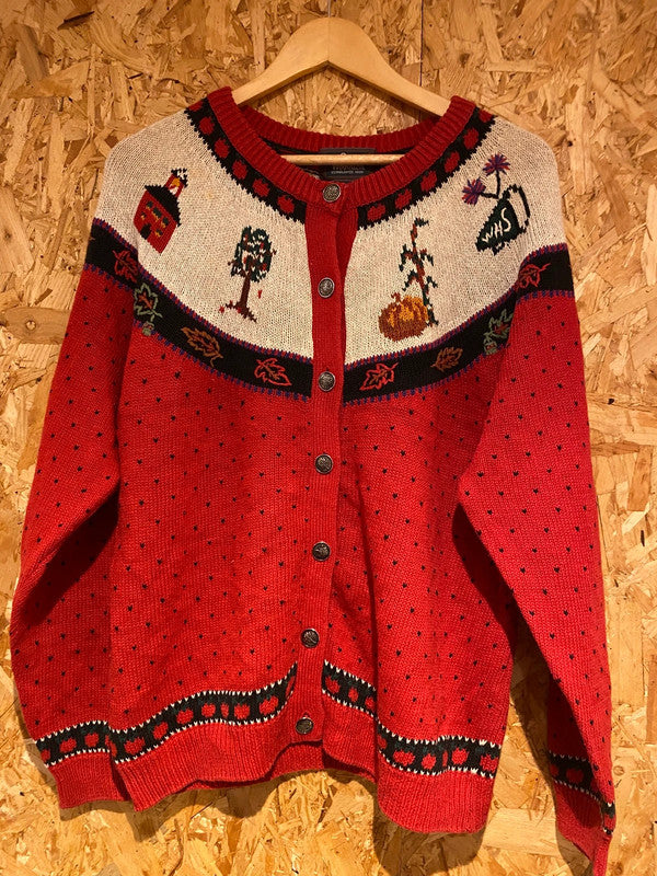 Vintage Woolrich Autumn Harvest Cardigan (L)