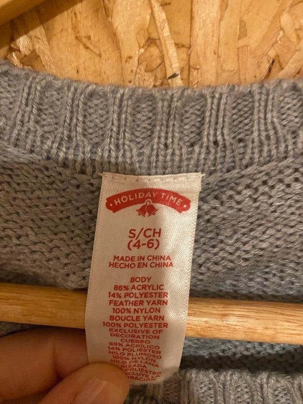 Holiday Time Polar Bear Christmas Jumper (S / UK 8–10)