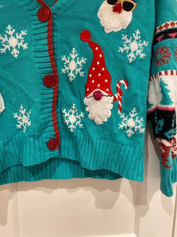 Women’s Christmas Gonk Cardigan Major Size M Festive Novelty