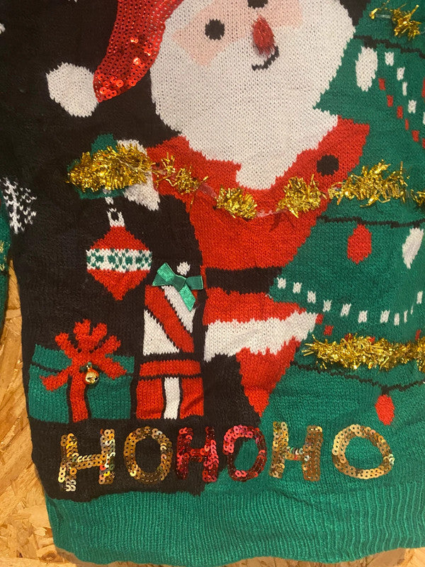 No Boundaries Santa Christmas Jumper – XS