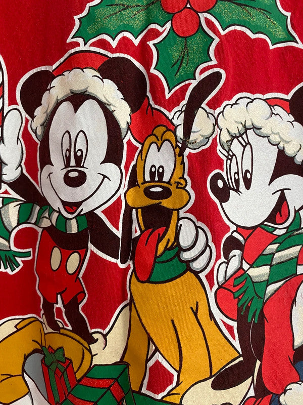 Vintage Disney Mickey Unlimited Christmas T-Shirt – Red