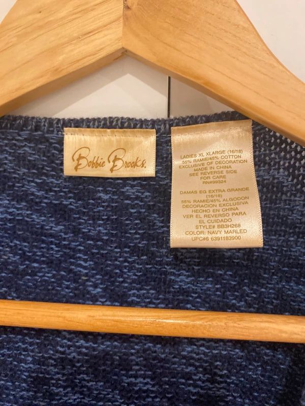 Bobbie Brooks Christmas knit vest reindeer cabin scene zip front XL 16-18