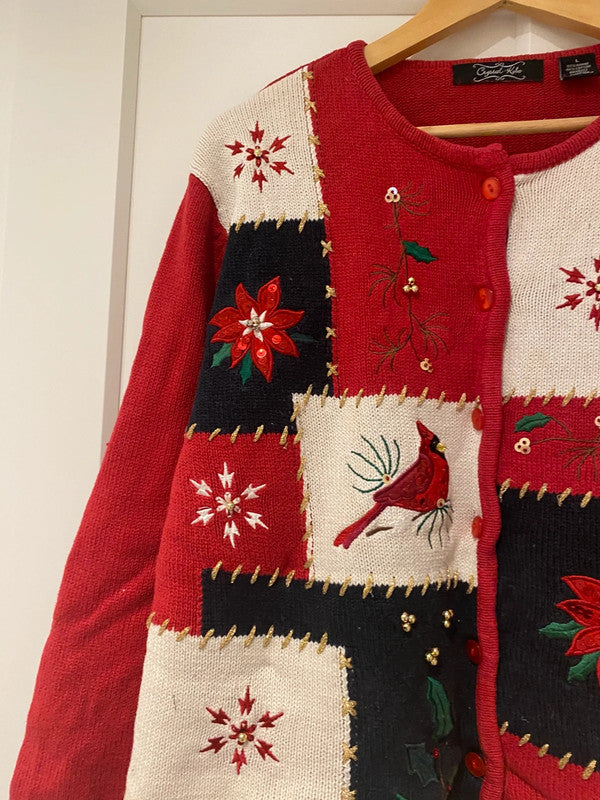 Crystal-Kobe Christmas Cardigan – Size L