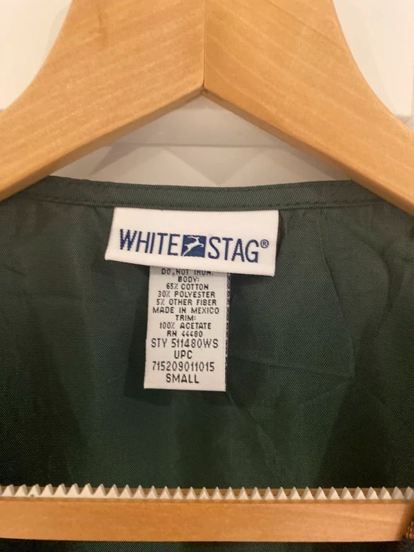 White Stag Christmas Tapestry Waistcoat Vest Green Santa Festive UK 8–10