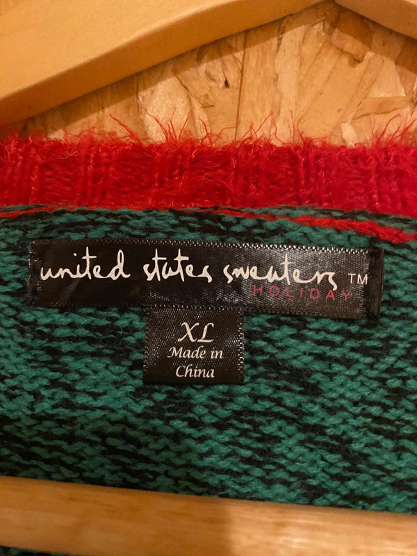 Green Christmas Polar Bear Sweater XL – United States Sweaters