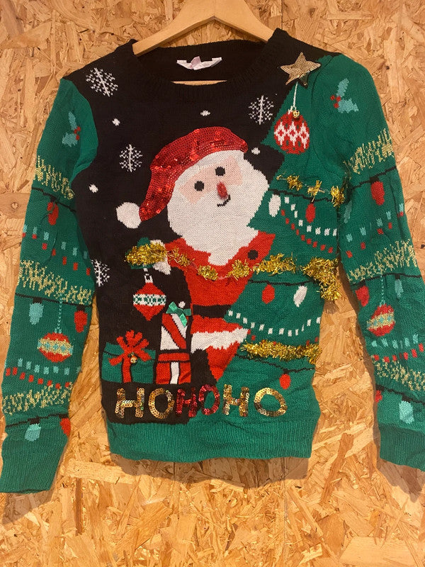 No Boundaries Santa Christmas Jumper – XS
