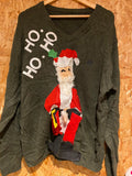Ho Ho Ho DIY 3D Santa Christmas Jumper – XL Fit